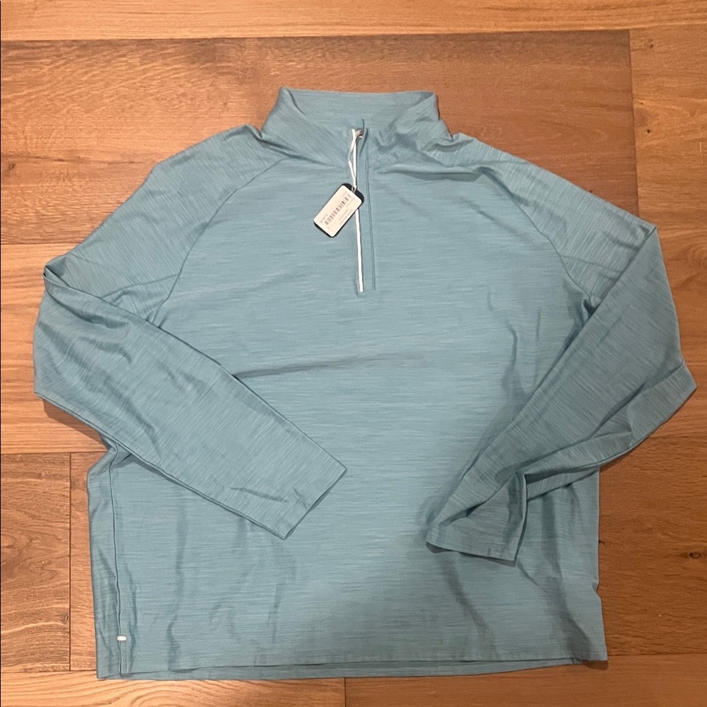 johnnie-O Performance Blue Pullover
